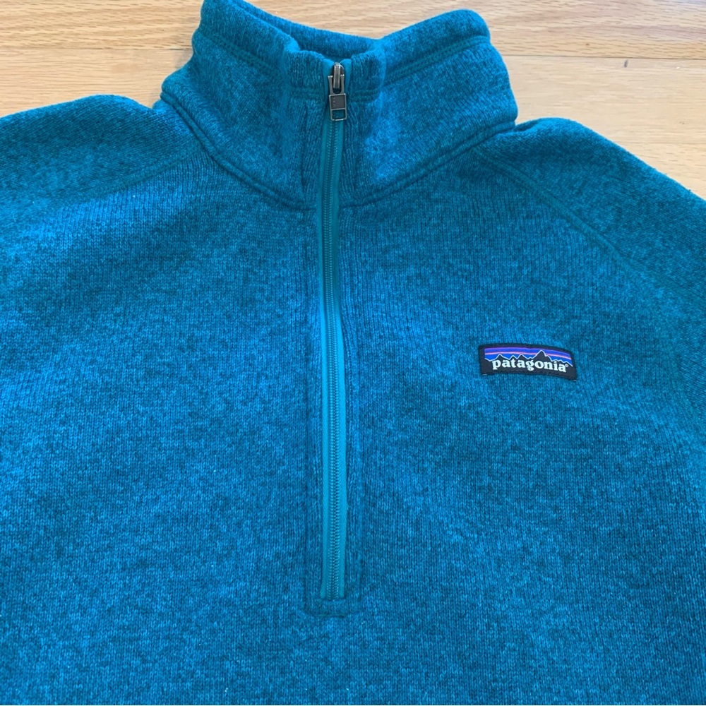 Patagonia Women’s Better Sweater Worn Wear Quarter Zip Size Medium - Picture 5 of 11